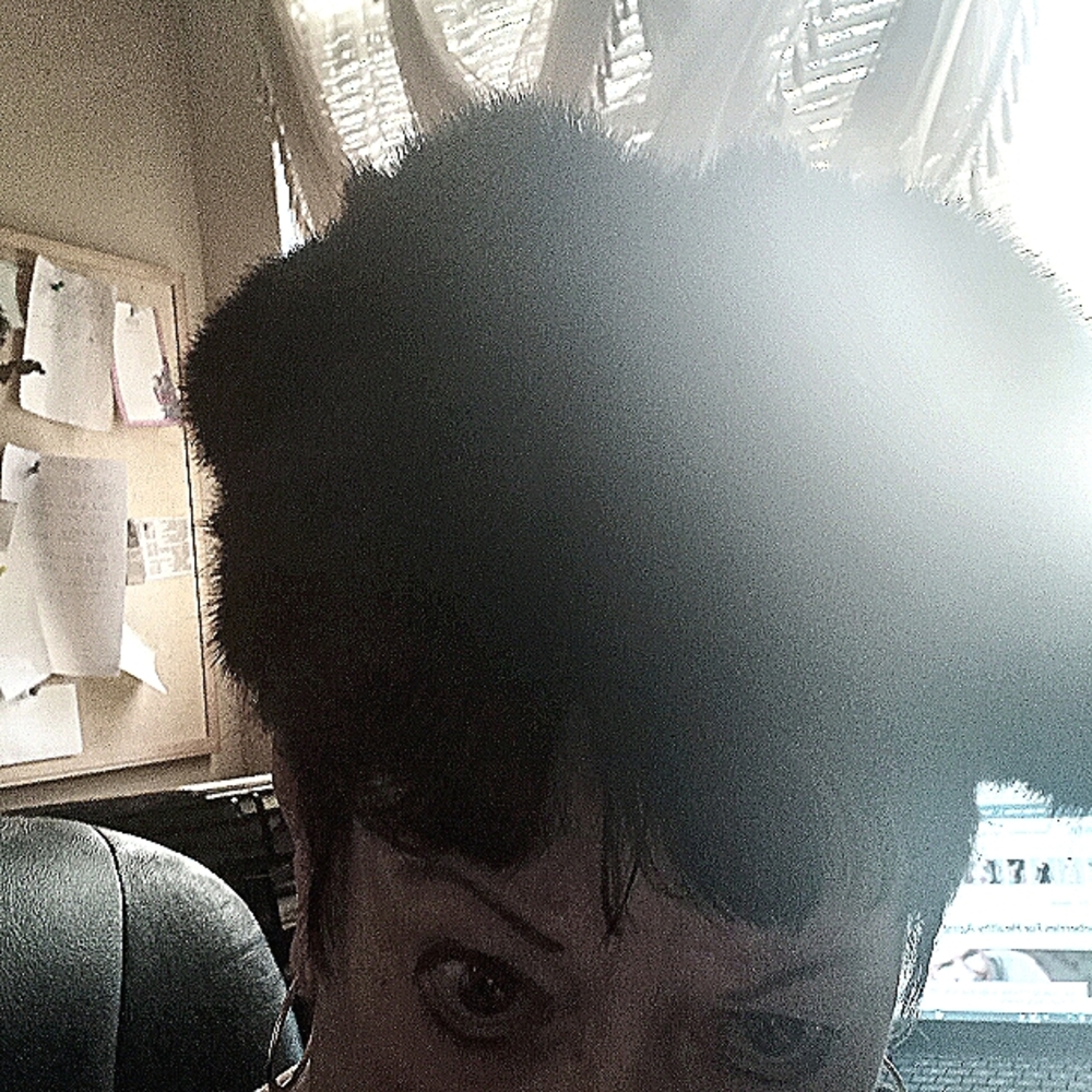 Black fur hat